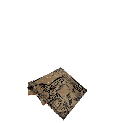 Foulard Hermès Étriers Beige