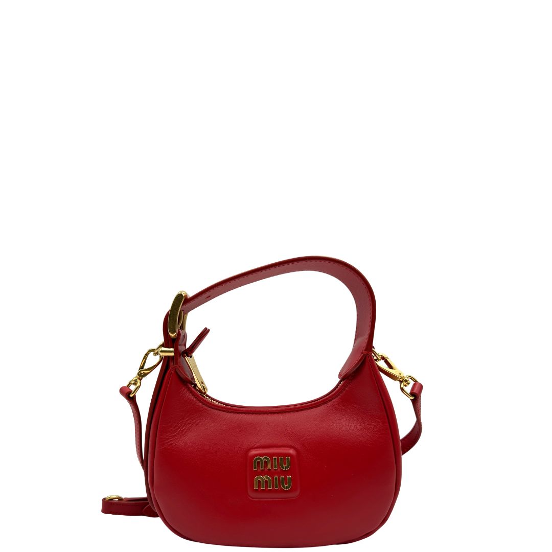 Hobo Miu Miu rossa (pelle, rosso) – foto 1 di 11