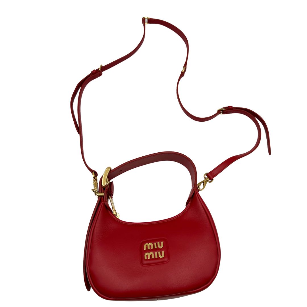 Hobo Miu Miu rossa (pelle, rosso) – foto 7 di 11