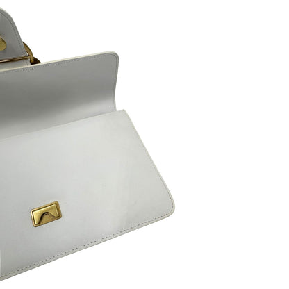 interno Borsa Pinko in pelle bianca e hardware dorato, di lusso, originale, ottime condizioni.