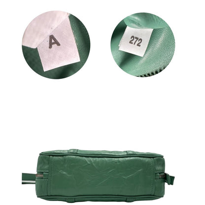 Borsa Prada in nappa antique color verde acqua con hardware argentato, di lusso, originale, ottime condizioni, usata