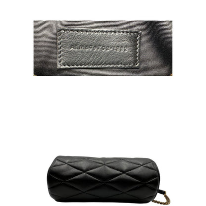 codice  Borsa Saint Laurent in pelle nera trapuntata, indossabile a spalla, di lusso, originale, ottime condizioni, usata.