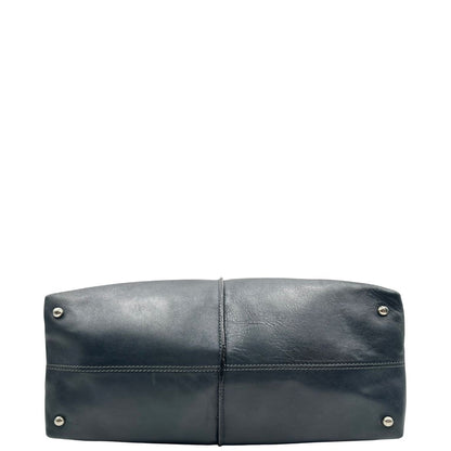 Borsa Tod's in pelle blu petrolio indossabile a tracolla, a spalla o a mano, di lusso, originale, ottime condizioni, usata.