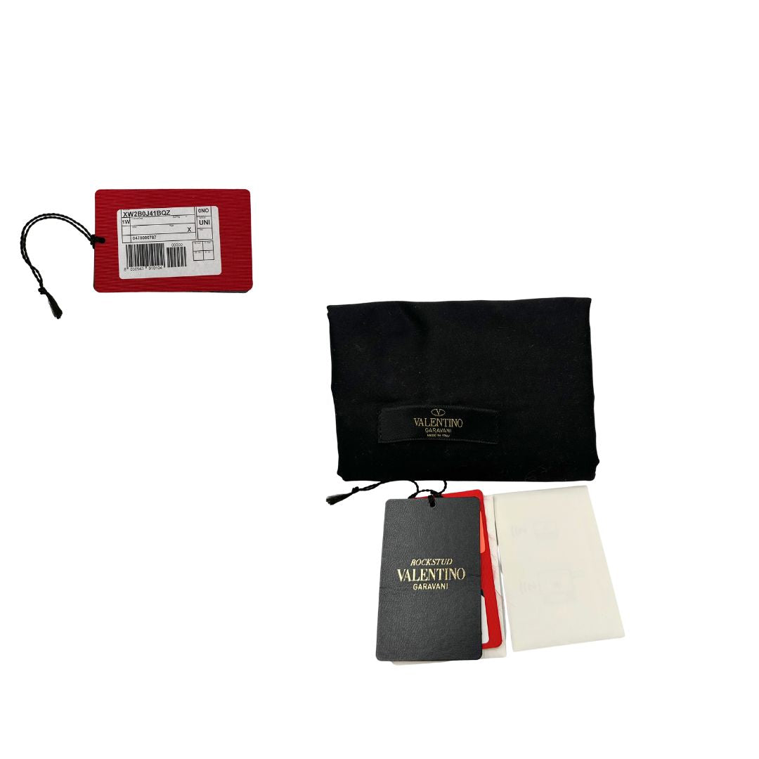 Dustbag e cartellino di una Borsa Valentino Garavani Rockstud originale, usata, condizioni eccellenti