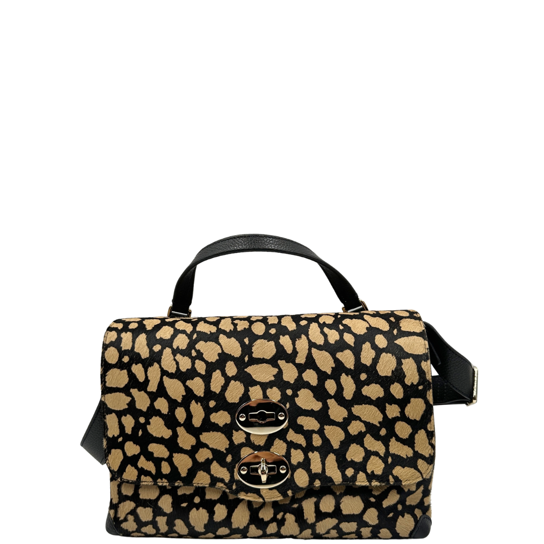 front Zanellato in cavallino trama animalier, di lusso, originale, usata 