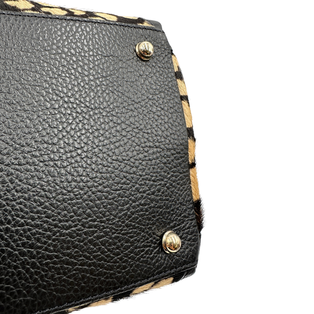 borchie Zanellato in cavallino trama animalier, di lusso, originale, usata 