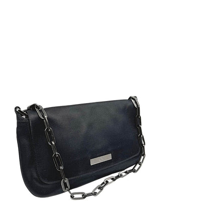 Foto borsa Gucci in tessuto raso nero. Borse di marca usate.