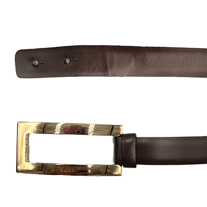 Cintura Gucci fibbia rettangolare Tg 36