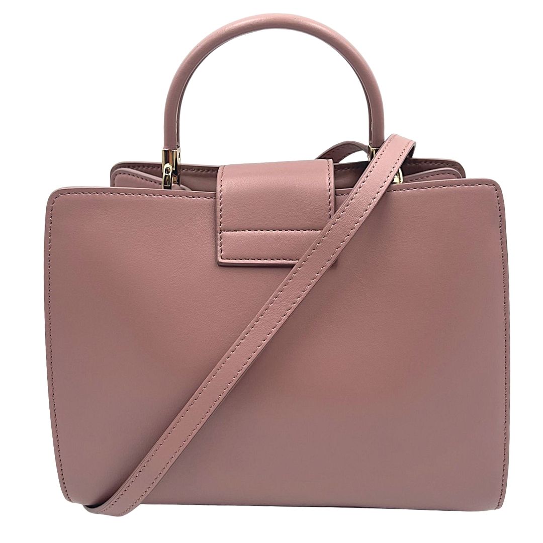 Foto borsa con tracolla Salvatore Ferragamo in pelle rosa confetto. Borse di marca usate