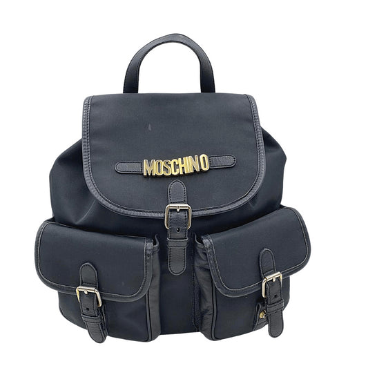 Moschino backpack in black nylon