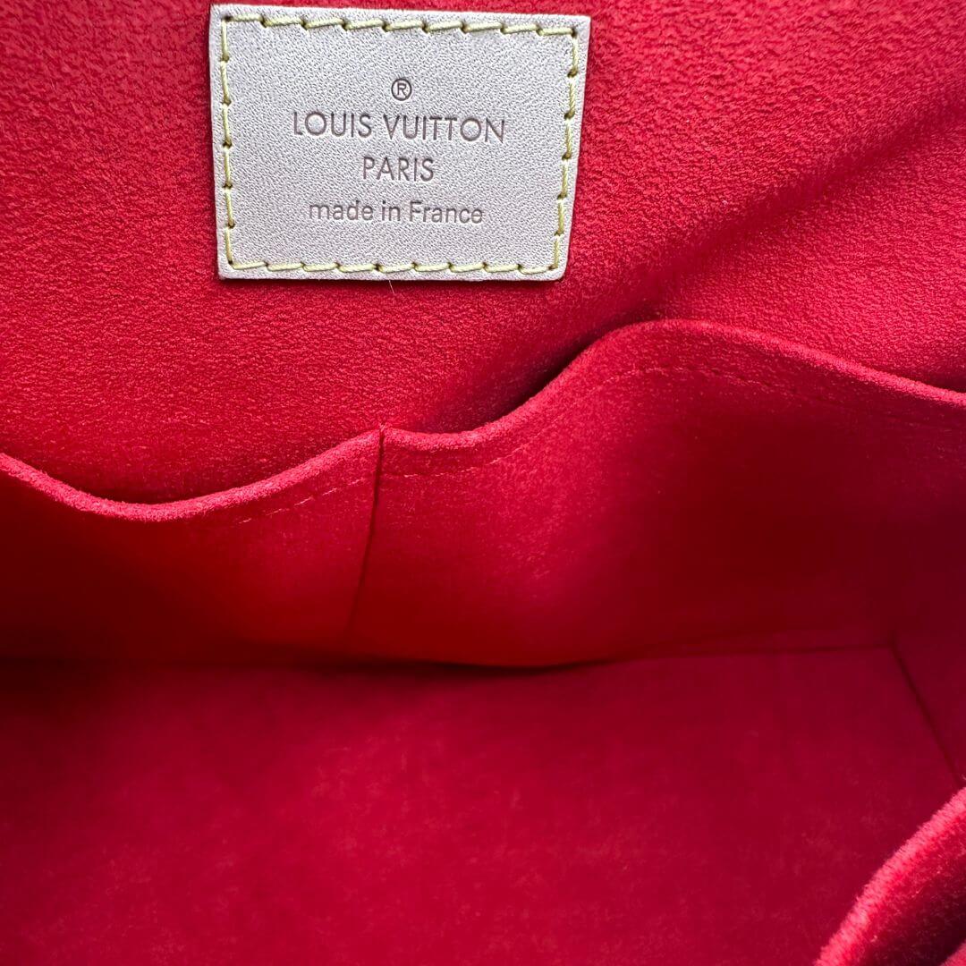 Borsa accessori louis vuitton in tela marrone usata da Uomo di Louis Vuitton  in Nero