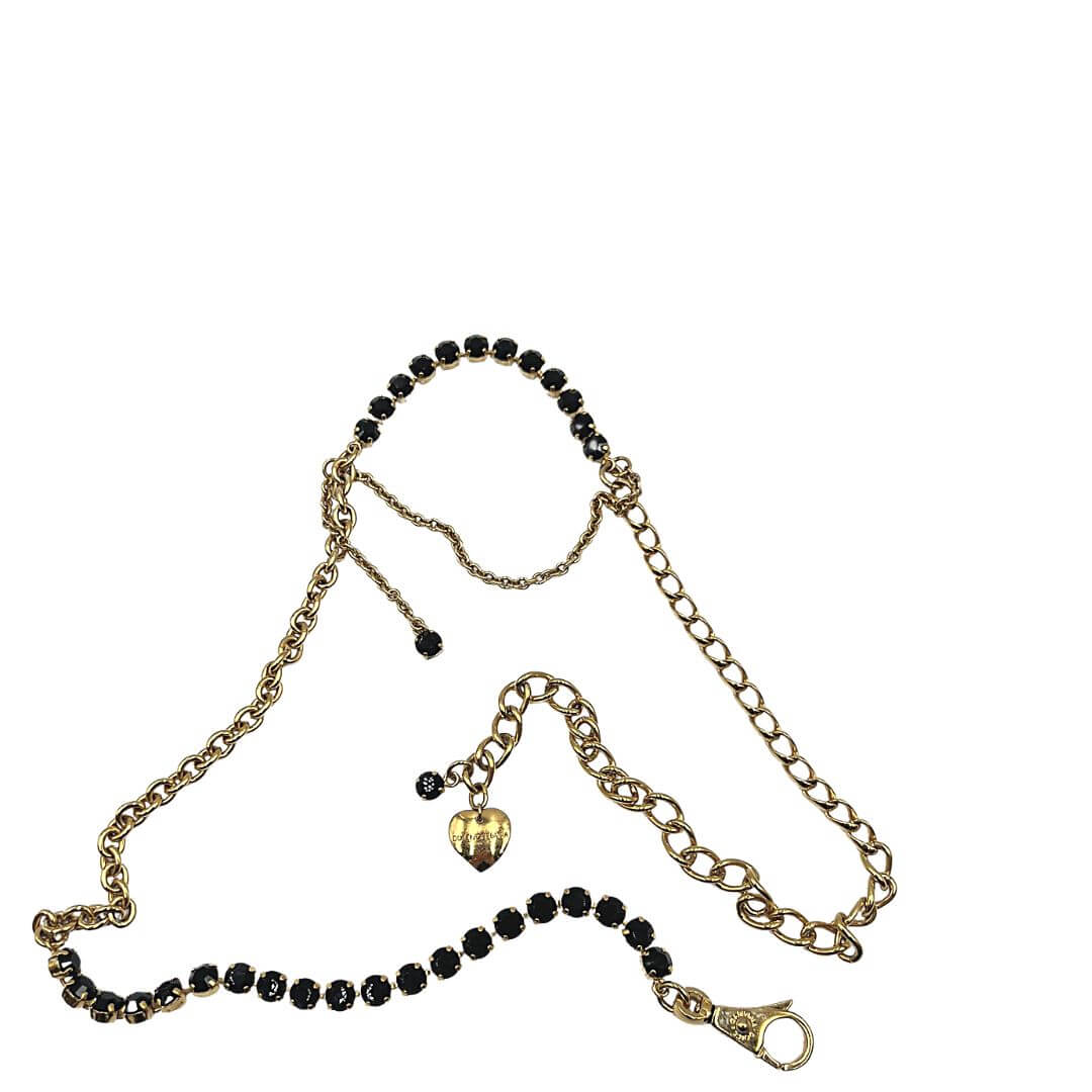 Foto cinta Dolce & Gabbana strass cristalli e catena. Accessori di marca usati