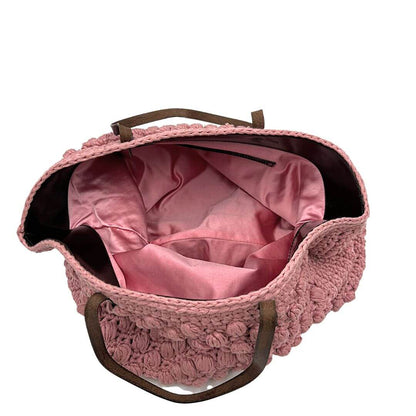 Foto shopper Fendi uncinetto rosa. Borse di lusso usate.