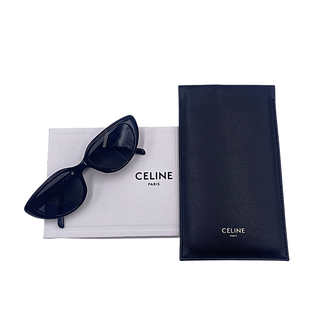 Foto occhiali da sole Celine forma gatto neri. Accessori di marca usati