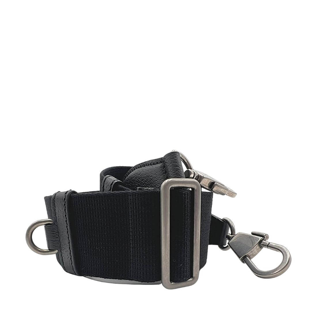 Foto tracolla per borsa Gucci in tessuto nero originale. Accessori di marca usati