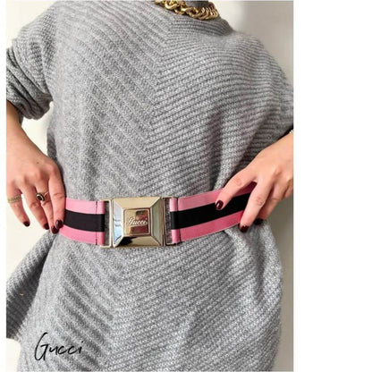 Foto cintura Gucci web elasticizzata per cappoti e per abiti. Accessori di marca usati
