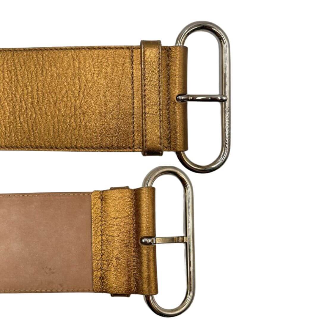 Foto cintura Dolce&Gabbana color oro in pelle. Accessori di marca usati