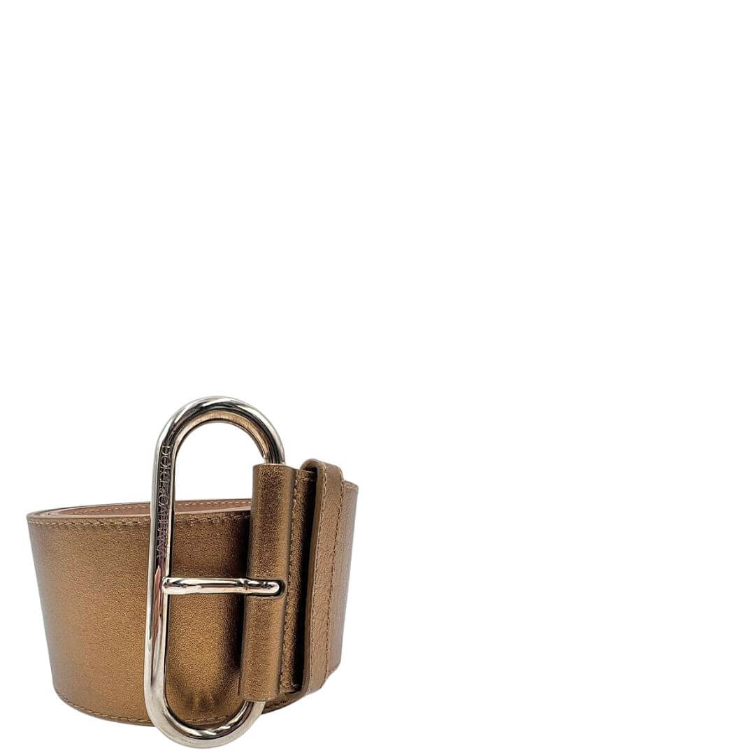 Foto cintura Dolce&Gabbana color oro in pelle. Accessori di marca usati