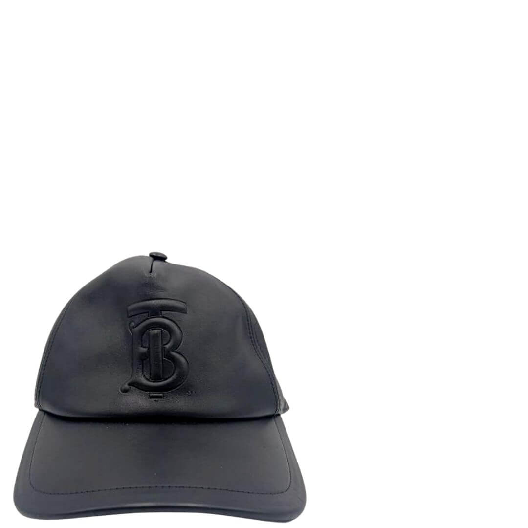 Foto cappello Burberry in cotone e pelle. Accessori di marca usati