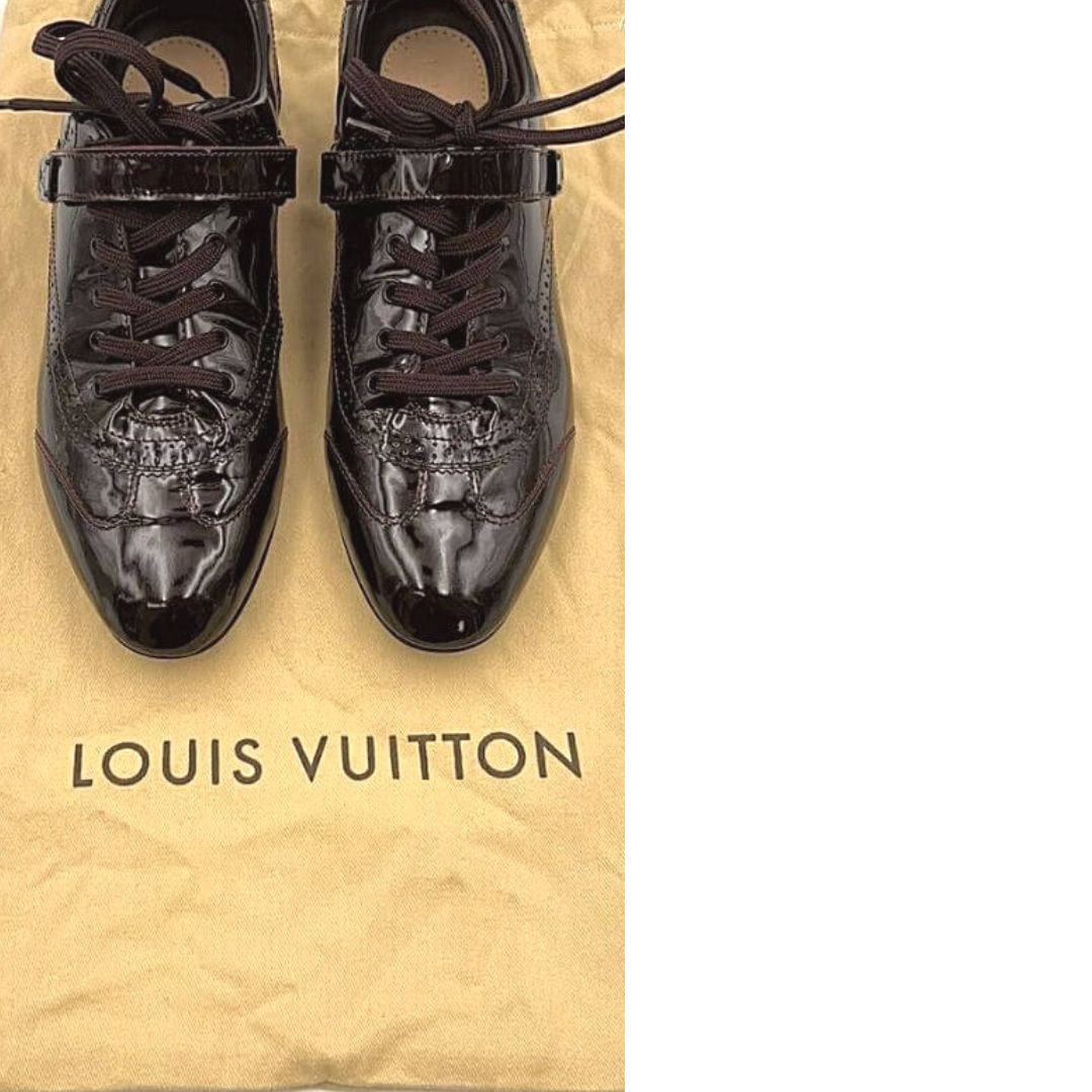 Scarpe Louis Vuitton vernis amaranto n 40