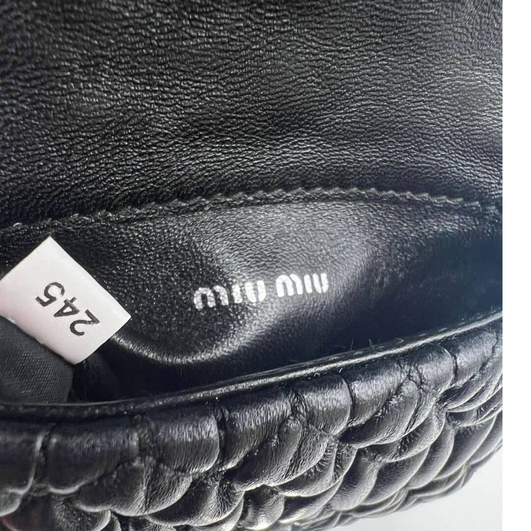 Micro Miu Miu pochette nera