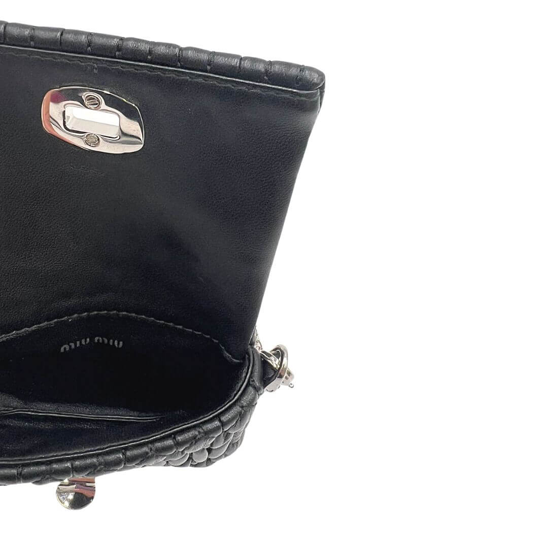 Micro Miu Miu pochette nera