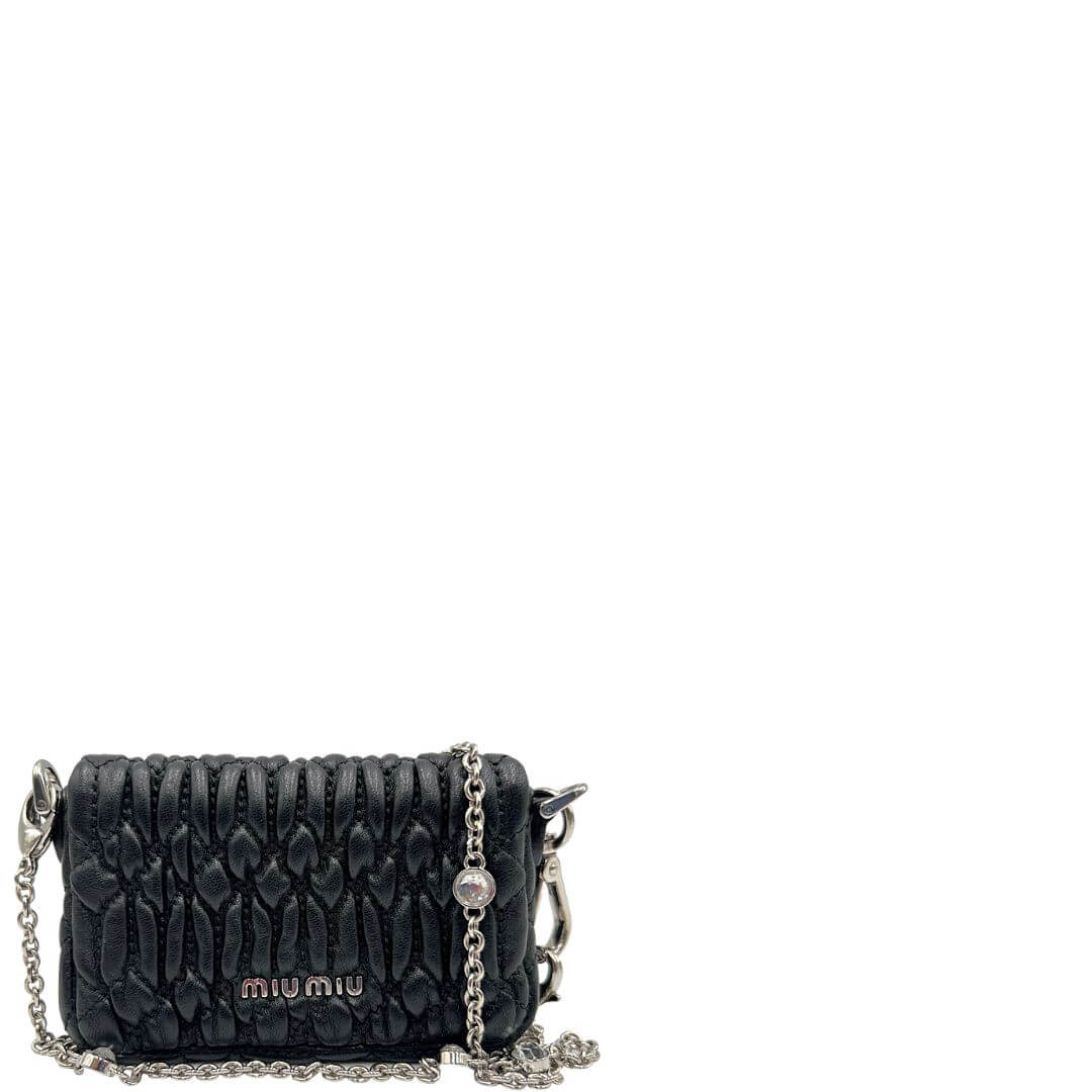 Micro Miu Miu pochette nera – Vivo Vintage - Main Image