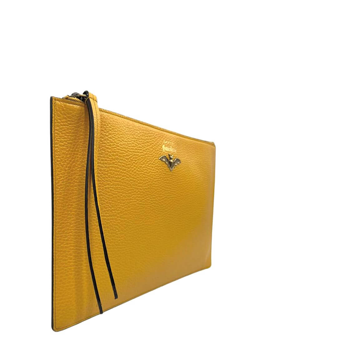 Foto pochette Gucci Garden gialla con pipistrello. Borse di marca usate