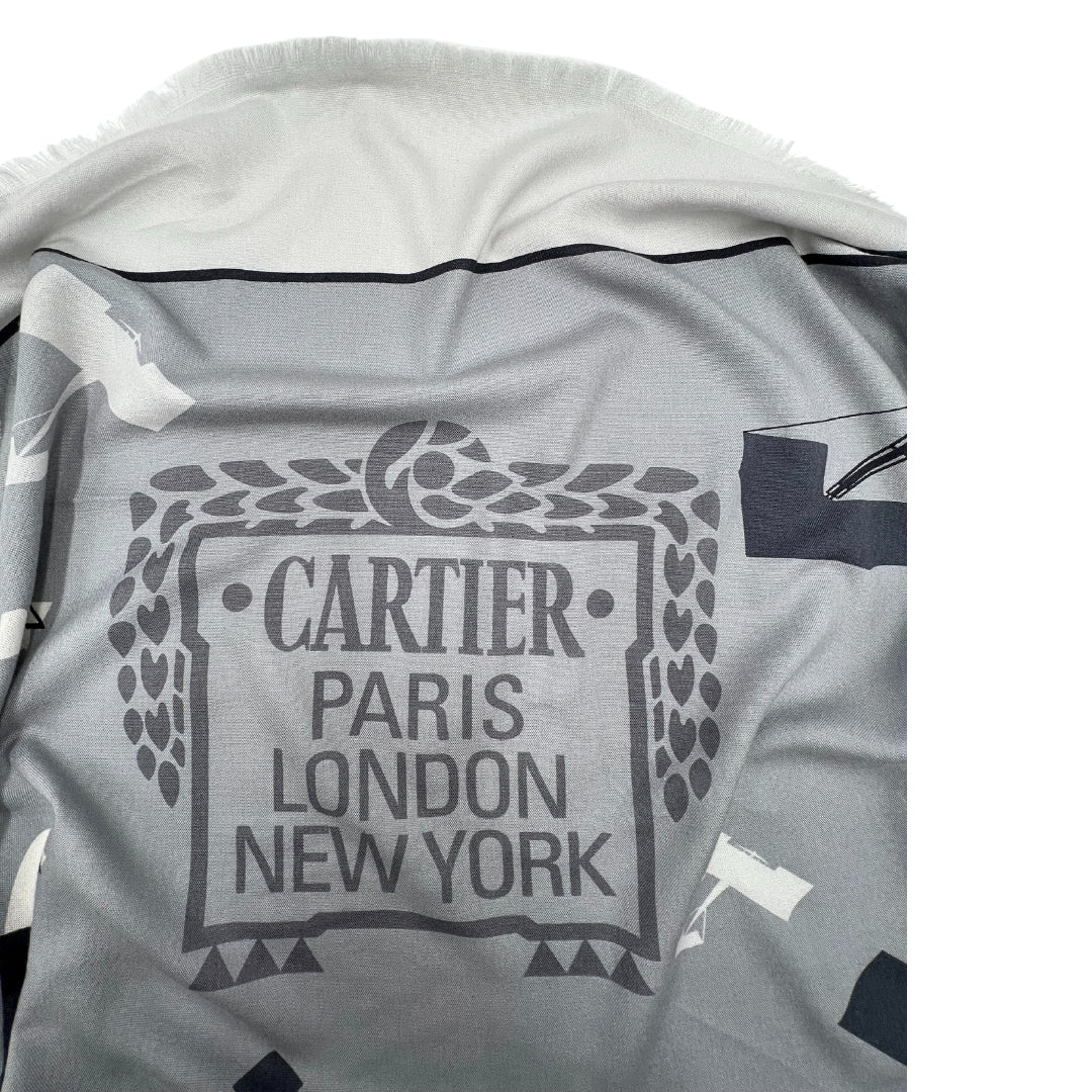 Foulard Cartier grigio