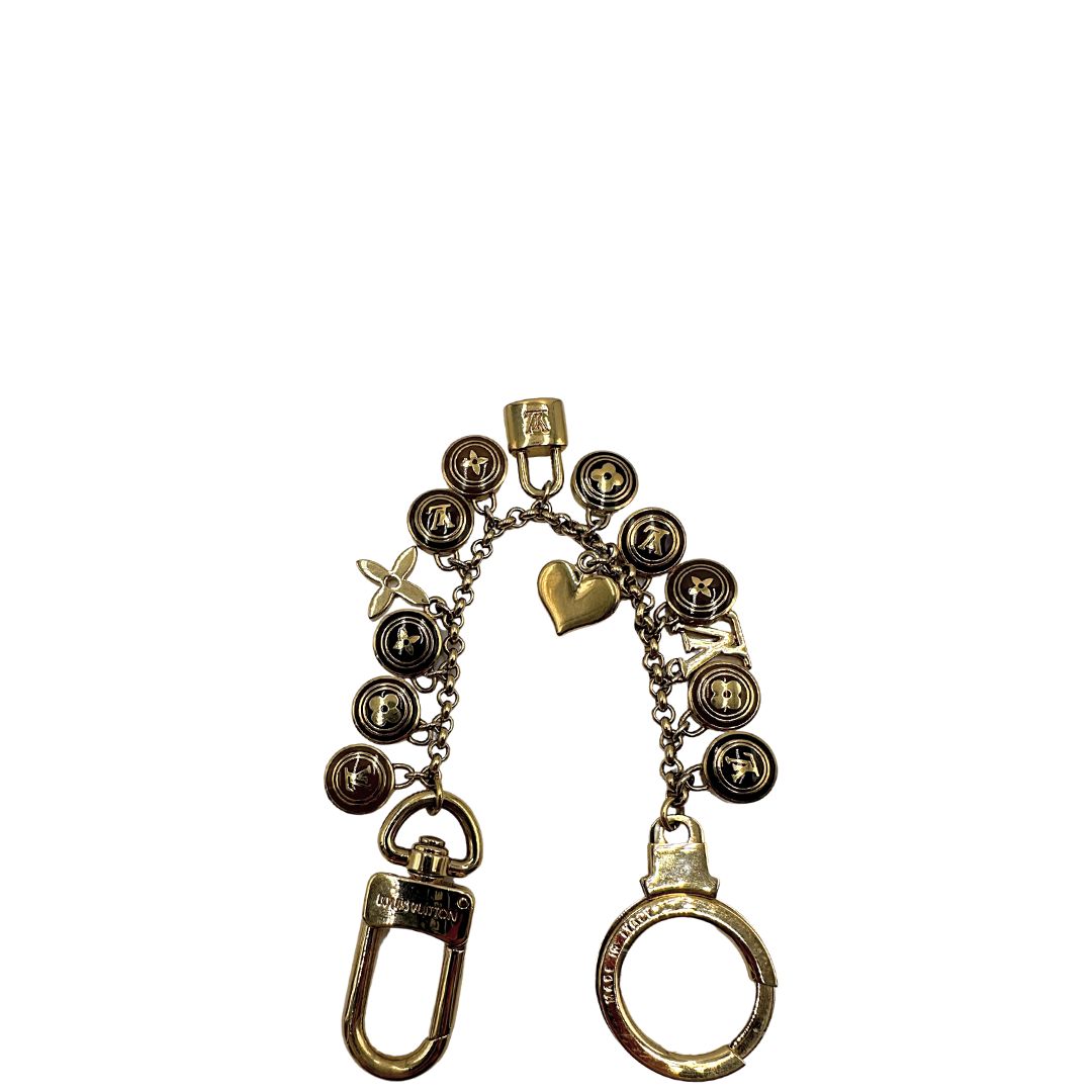 Catena Portaborse Vintage Oro Con Ciondoli Geometrici, Accessorio Multifunzione Per Borsa, Portafoglio E Jeans, Regalo Donna