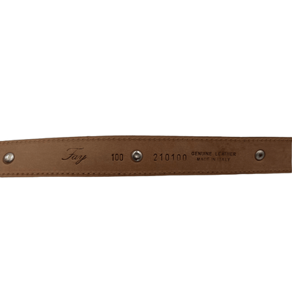 Brown leather Fay belt